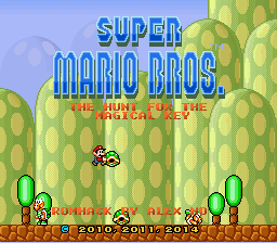 Super Mario Bros. The Hunt for the Magical Key Title Screen